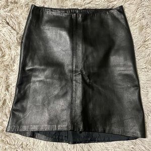 Leather skirt